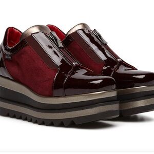 Marco Moreo Bordeaux Penelope Platform Shoes Size 41 - US size 10.5